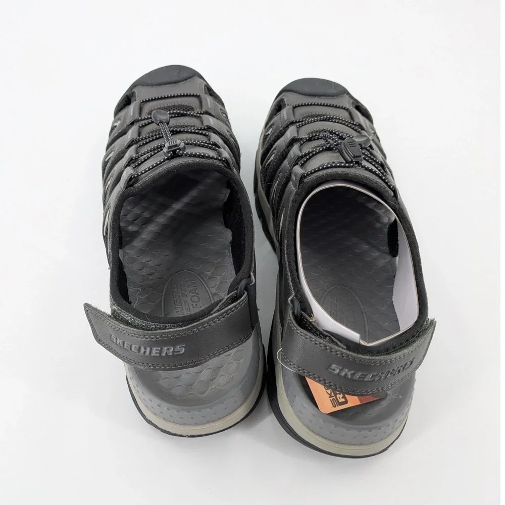 Skechers Relaxed Fit Tresmen‎ Outseen Fisherman Style Sandals Men's Size 13 Gray